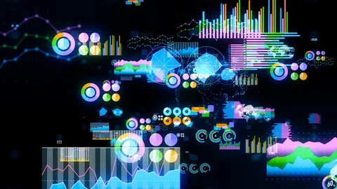 GraphColorful chart abstract. Statistics concept. Graphical user interface. Stock Footage 103572818