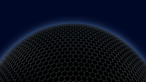 Graphen Orb looped rotation Stock Footage 131077438