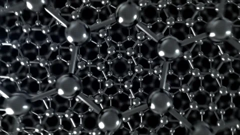 Graphene Advanced Material Tech Loop Pass through Dark Rotate. This zoom in Stockbeeldmateriaal 340555293