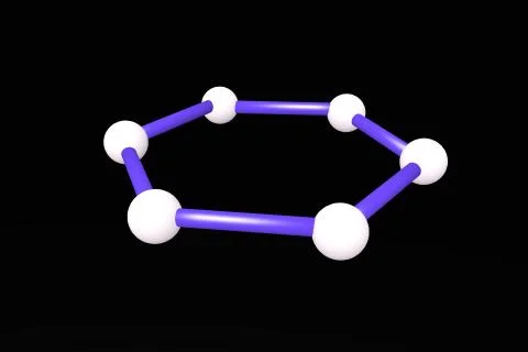 Graphene atom Stock Illustration