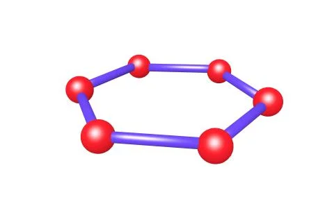 Graphene atom 스톡 일러스트