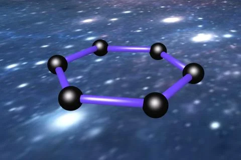 Graphene atom Stock Illustration