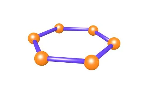 Graphene atom Stock Illustration