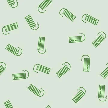 Graphene battery glyph seamless pattern Illustrazione stock