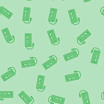 Graphene battery line seamless pattern Illustrazione stock