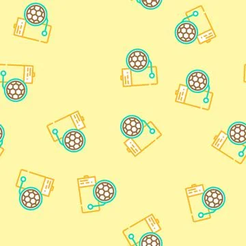 Graphene battery vector seamless pattern イラスト素材