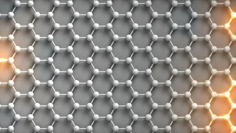 Graphene heat dispersion conductivity loop Grey. This nano technology 3D Stockbeeldmateriaal 340320512