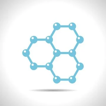 Graphene icon Stock Illustration