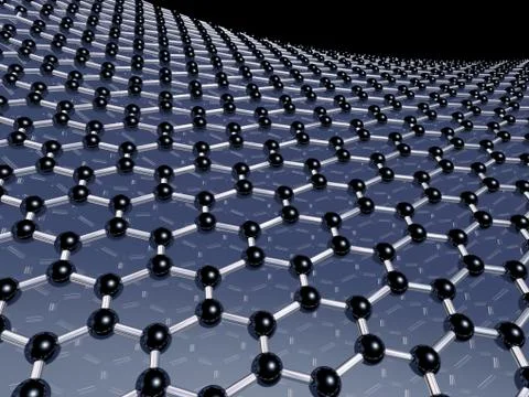 Graphene lattice Stock-Illustration