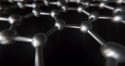 Graphene Loop in a 3D animation Stock Footage 251294346