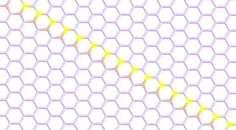 Graphene molecular structure isolated on white Stock Illustration