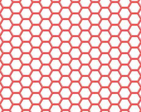 Graphene molecular structure isolated on white Stock Illustration
