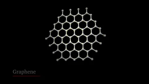 Graphene Molecule Stock Footage 73343946