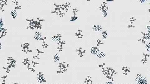 Graphene Nanoplatelets cement loop tile swirl with alpha. This footage with an Vídeo Stock 345842106