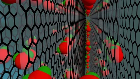 Graphene oxide desalination filter Stock Footage