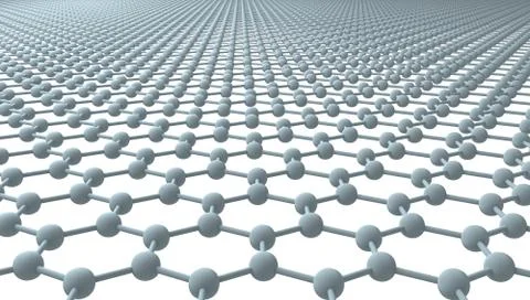 Graphene - Regular Hexagonal Pattern Stock Illustration