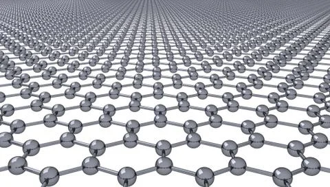 Graphene - Regular Hexagonal Pattern Stock Illustration