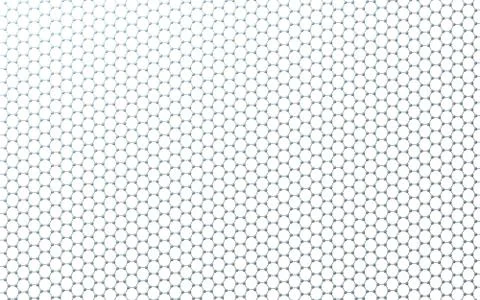 Graphene - Regular Hexagonal Pattern Stock Illustration