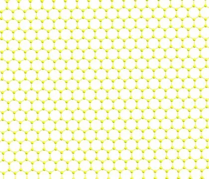 Graphene Sheet on white Stock Illustration