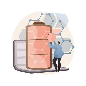 Graphene technologies abstract concept vector illustration. Stock Illustration