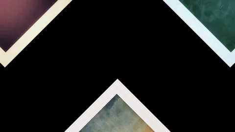 Graphic 2D video pattern of moving rhombus shapes. Video stock 114490293