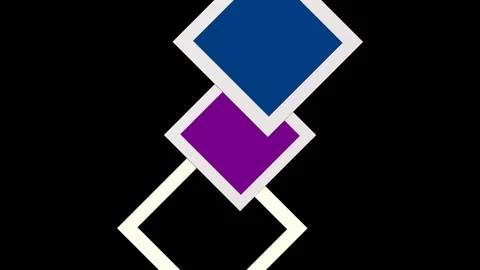 Graphic 2D video pattern of moving rhombus shapes. Vídeo Stock 114490542
