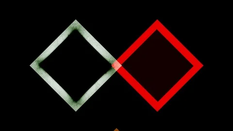 Graphic 2D video pattern of moving rhombus shapes. Stock-Footage 114490680