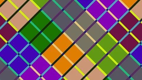 Graphic 2D video pattern with rhombuses moving to the lower right. Stock Footage 115020487