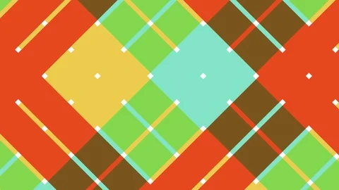 Graphic 2D video pattern with rhombuses moving to the lower right. Video stock 115020727