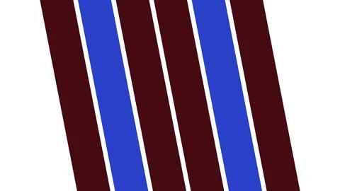 Graphic 2D video pattern with vertical bars that oscillate with zoom Stock Footage 114646718