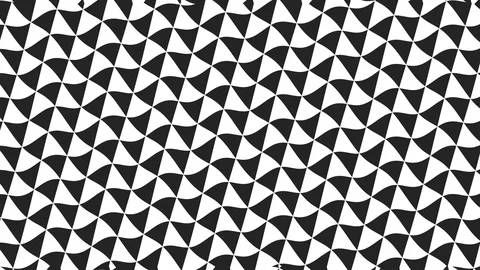 Graphic 2D video pattern with wave effect, which rotates to the left. Video stock 116082105