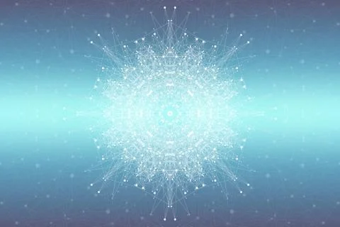 Graphic abstract background communication. Big data visualization. Connected Stock Illustration