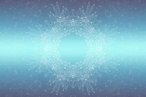 Graphic abstract background communication. Big data visualization. Perspective イラスト素材