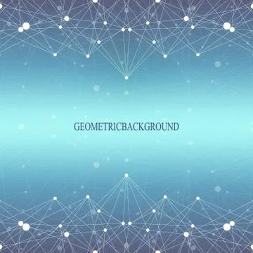 Graphic abstract background communication. Big data visualization. Perspective イラスト素材