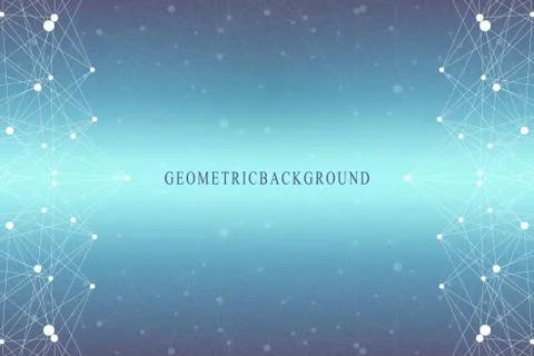 Graphic abstract background communication. Big data visualization. Perspective Illustrazione stock