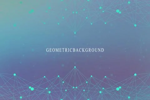Graphic abstract background communication. Big data visualization. Perspective Illustrazione stock