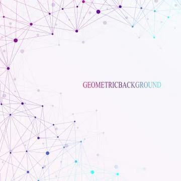 Graphic abstract background communication. Big data visualization. Perspective イラスト素材