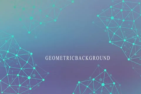 Graphic abstract background communication. Big data visualization. Perspective Stock Illustration
