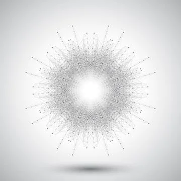 Graphic abstract background communication. Big data visualization. Perspective イラスト素材