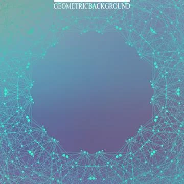 Graphic abstract background communication. Big data visualization. Perspective イラスト素材
