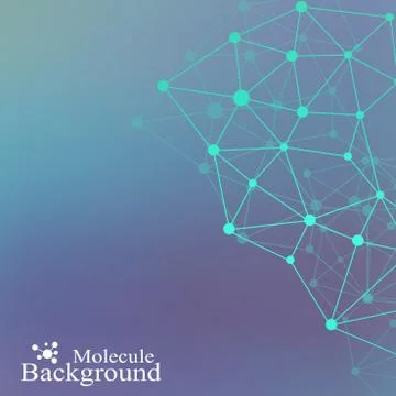 Graphic abstract background communication. Big data visualization. Perspective Stock Illustration