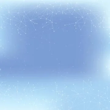 Graphic abstract background communication. Big data visualization. Perspective Illustrazione stock