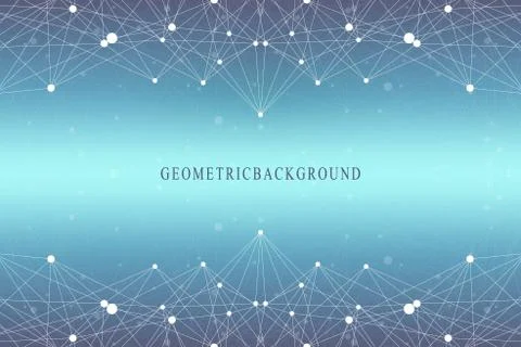 Graphic abstract background communication. Big data visualization. Perspective Illustrazione stock