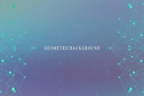 Graphic abstract background communication. Big data visualization. Perspective 스톡 일러스트