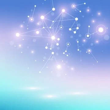 Graphic abstract background communication. Big data complex. Perspective イラスト素材