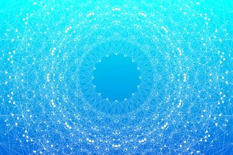 Graphic abstract background communication. Big data complex. Perspective Illustrazione stock