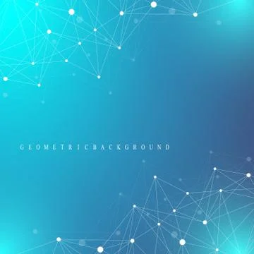 Graphic abstract background communication. Big data complex. Perspective Illustrazione stock