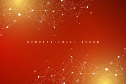 Graphic abstract background communication. Big data complex with compounds Illustrazione stock