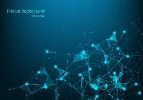 Graphic abstract background communication. Big data visualization. Connected  Stock Illustration