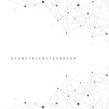 Graphic abstract background communication. Geometric scientific pattern with 库存插图
